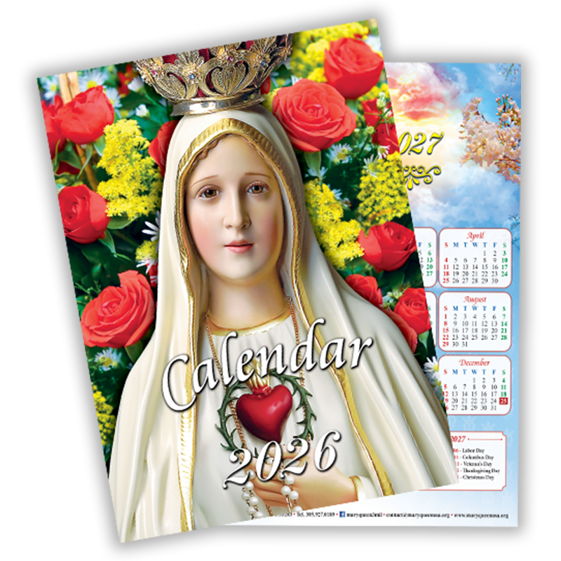 2026 Calendar back and front